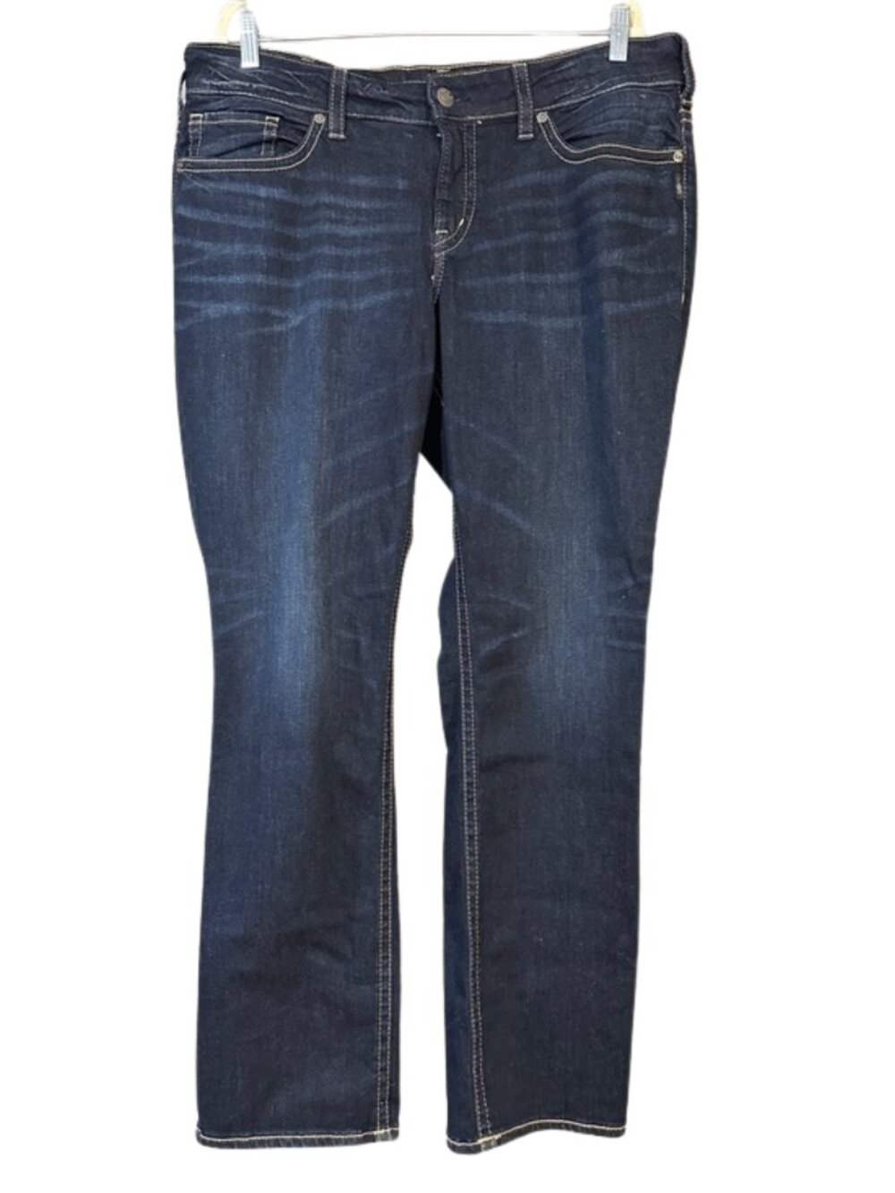 Silver Jeans Co. Women’s Size 18 Dark Wash Straight Bootcut Jeans 31.5” Inseam